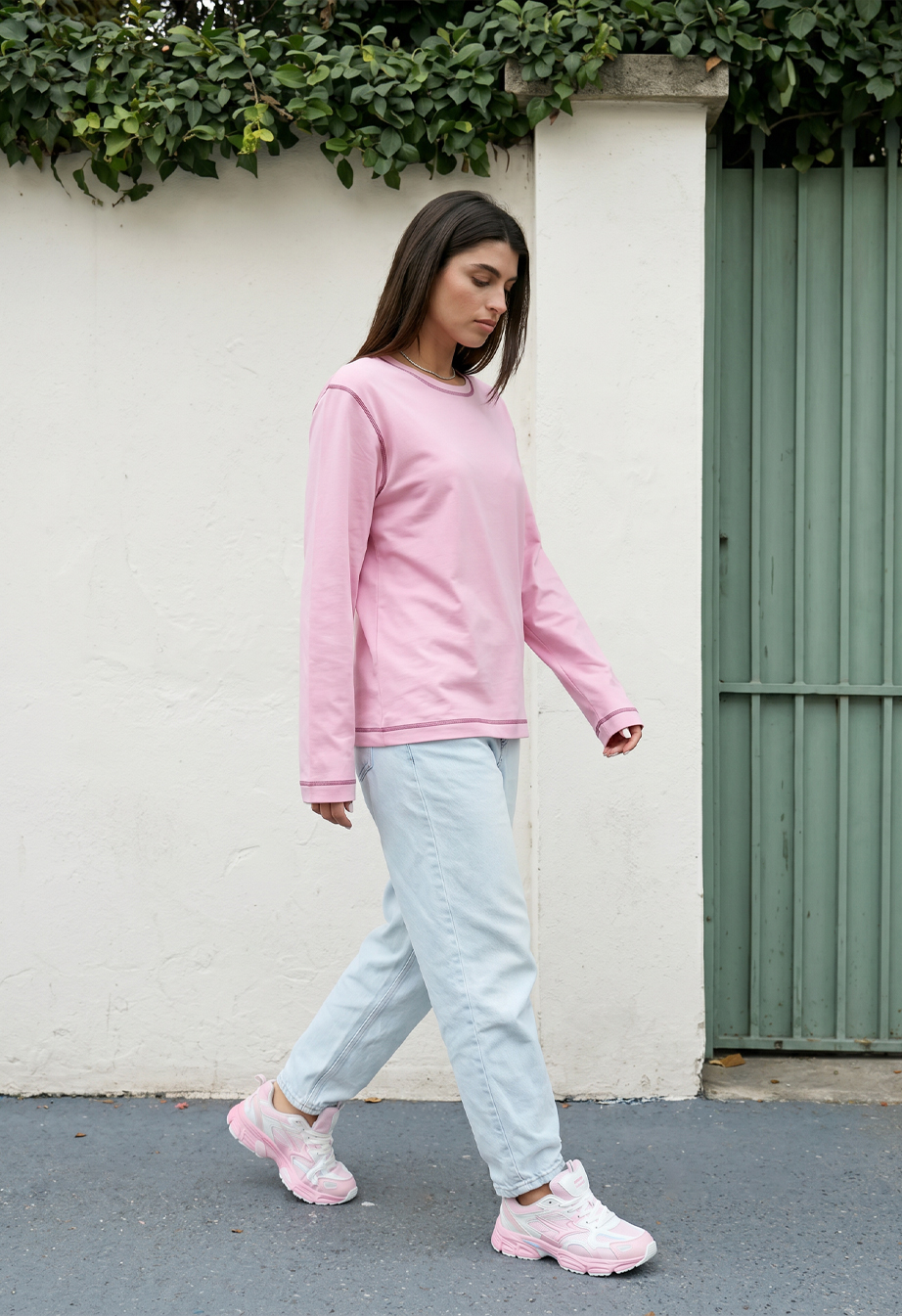Longsleeve Staff key pink