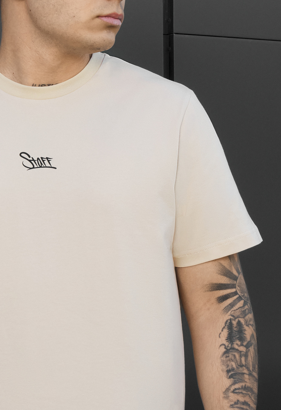 Koszulka Staff logo light beige