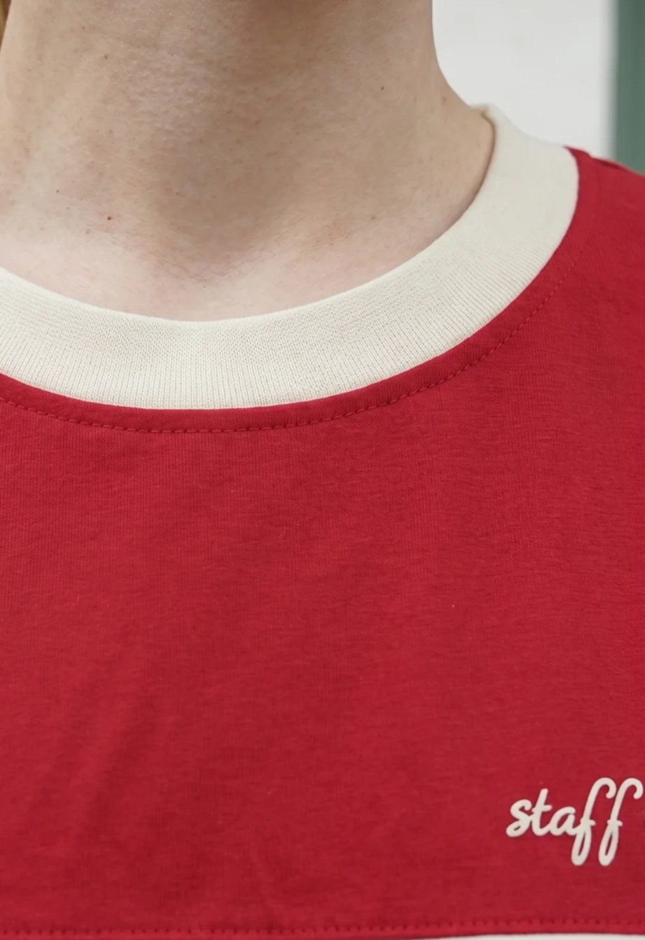 Koszulka Staff ad red original oversize