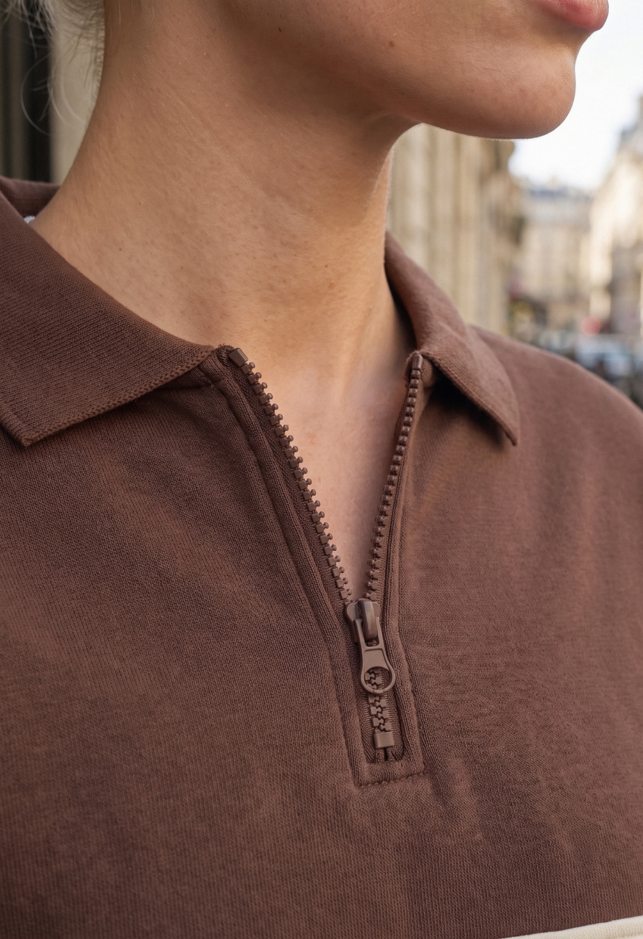 Olimpijka Staff mok brown & milk oversize fleece