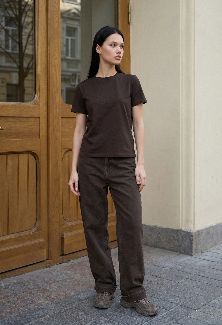 Koszulka Staff sam dark brown