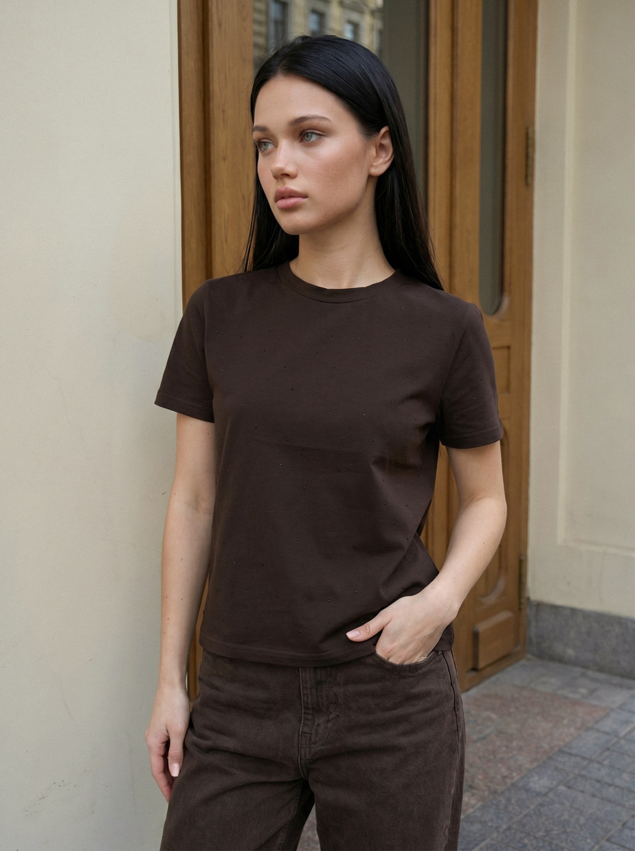 Koszulka Staff sam dark brown