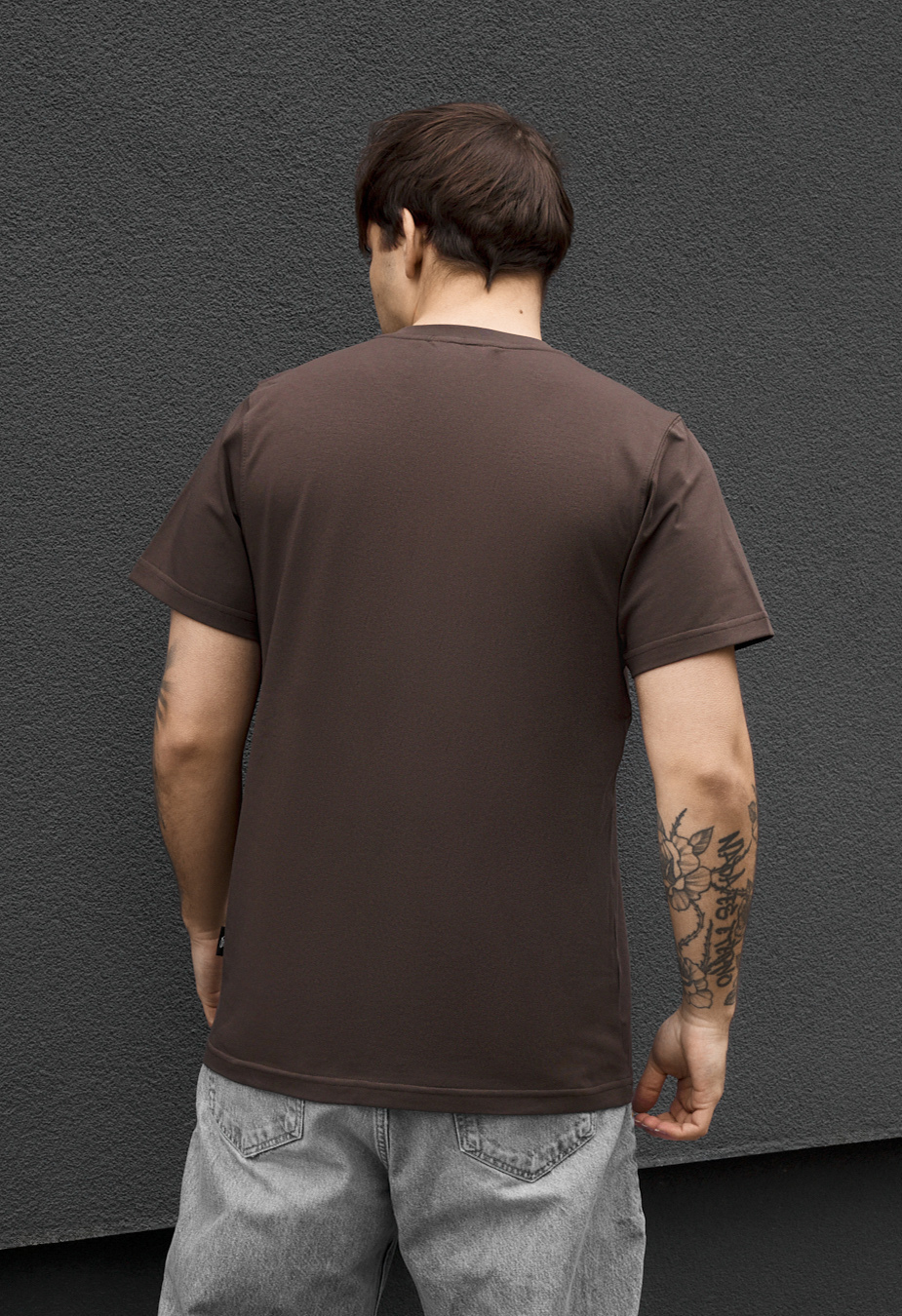 Koszulka Staff dark brown basic