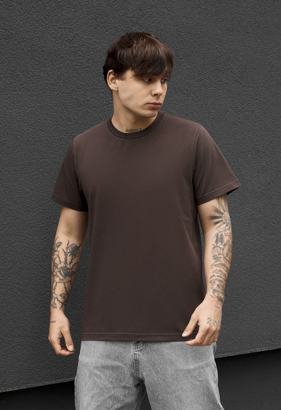 Koszulka Staff dark brown basic