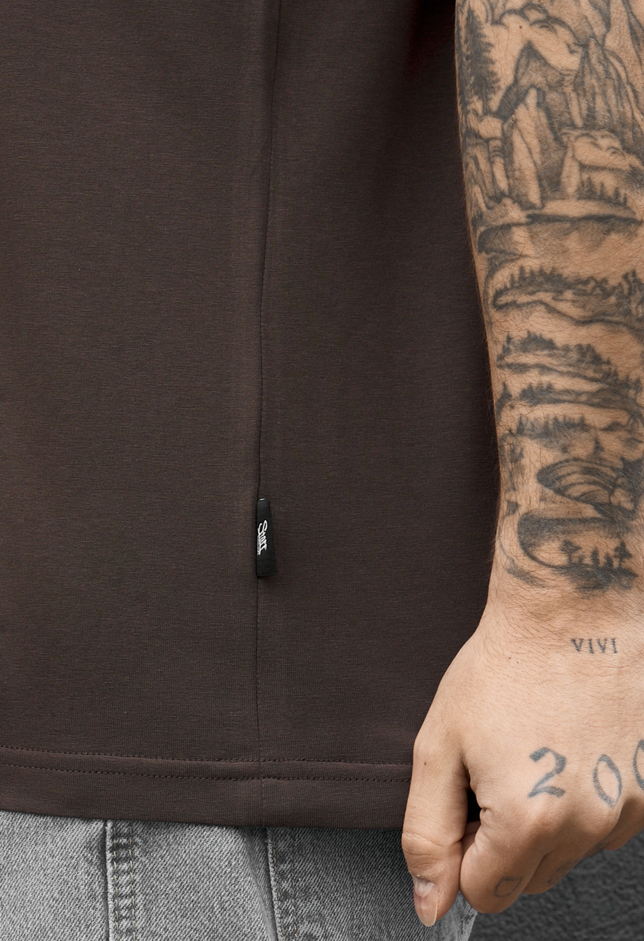 Koszulka Staff dark brown basic