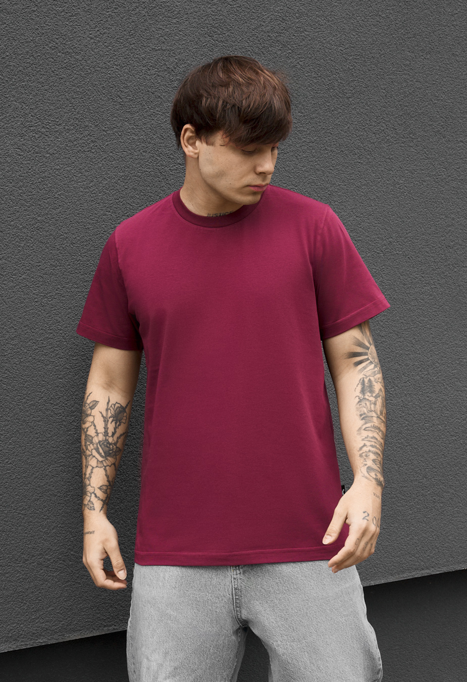 Koszulka Staff bordo basic