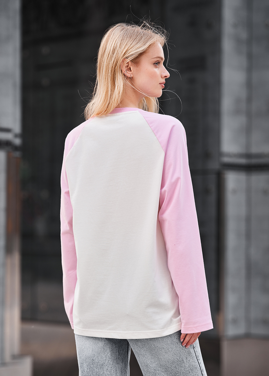 Longsleeve Staff ves white & pink
