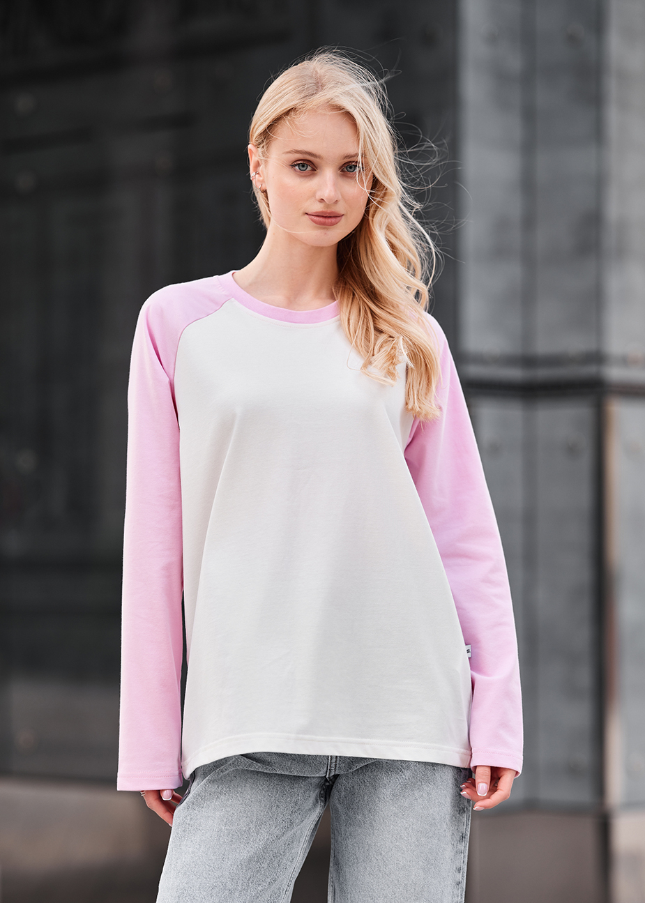 Longsleeve Staff ves white & pink