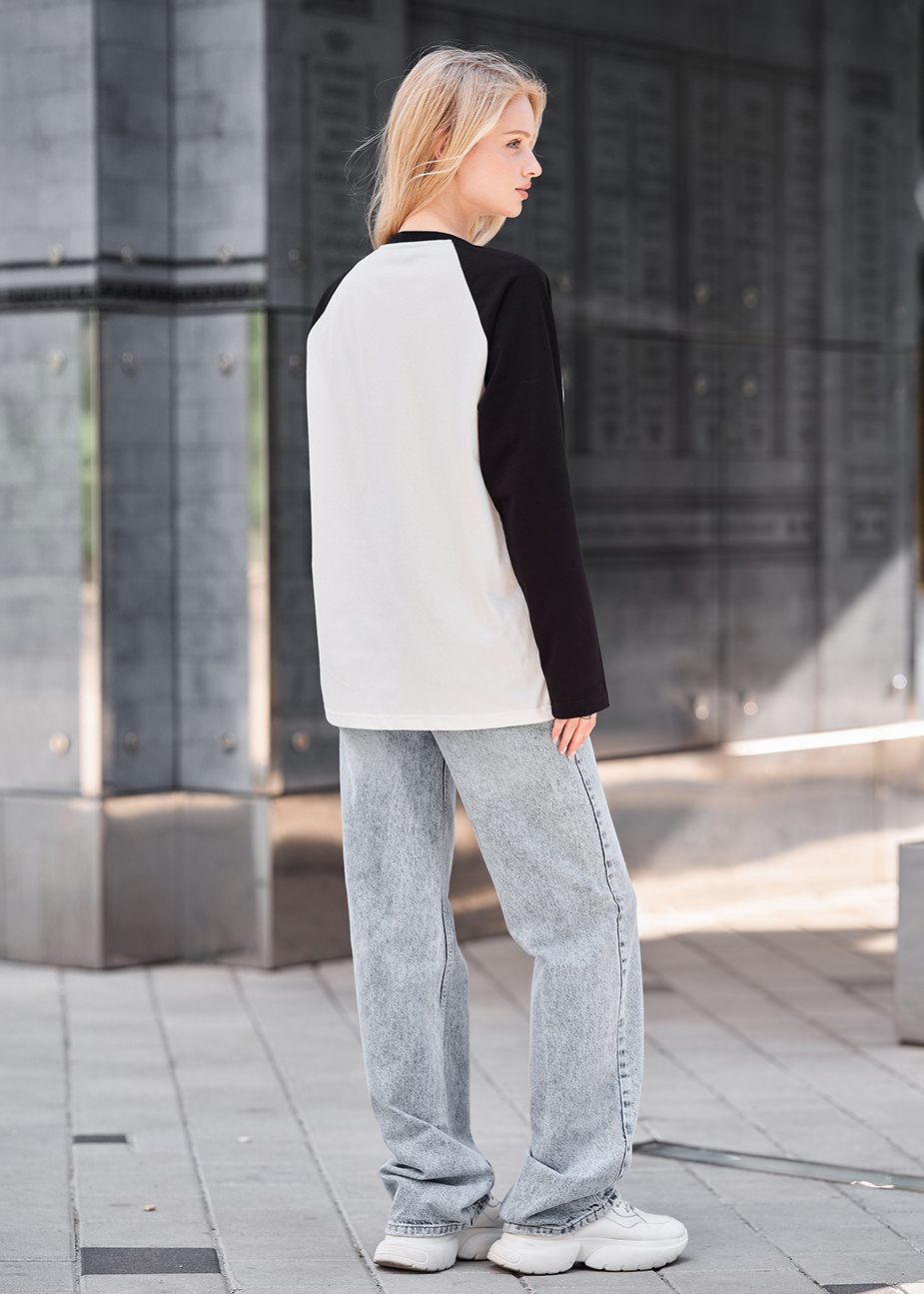 Longsleeve Staff ves white & black