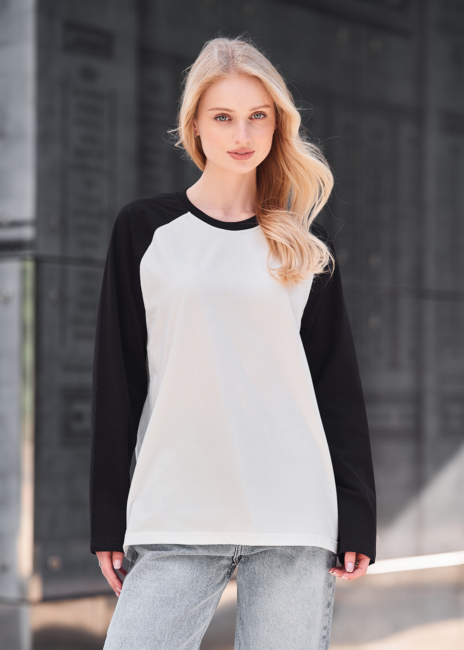 Longsleeve Staff ves white & black
