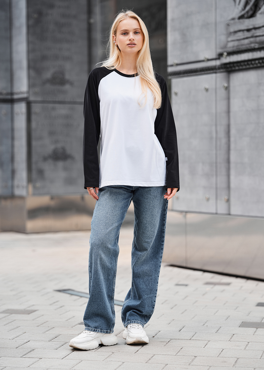 Longsleeve Staff ves white & black