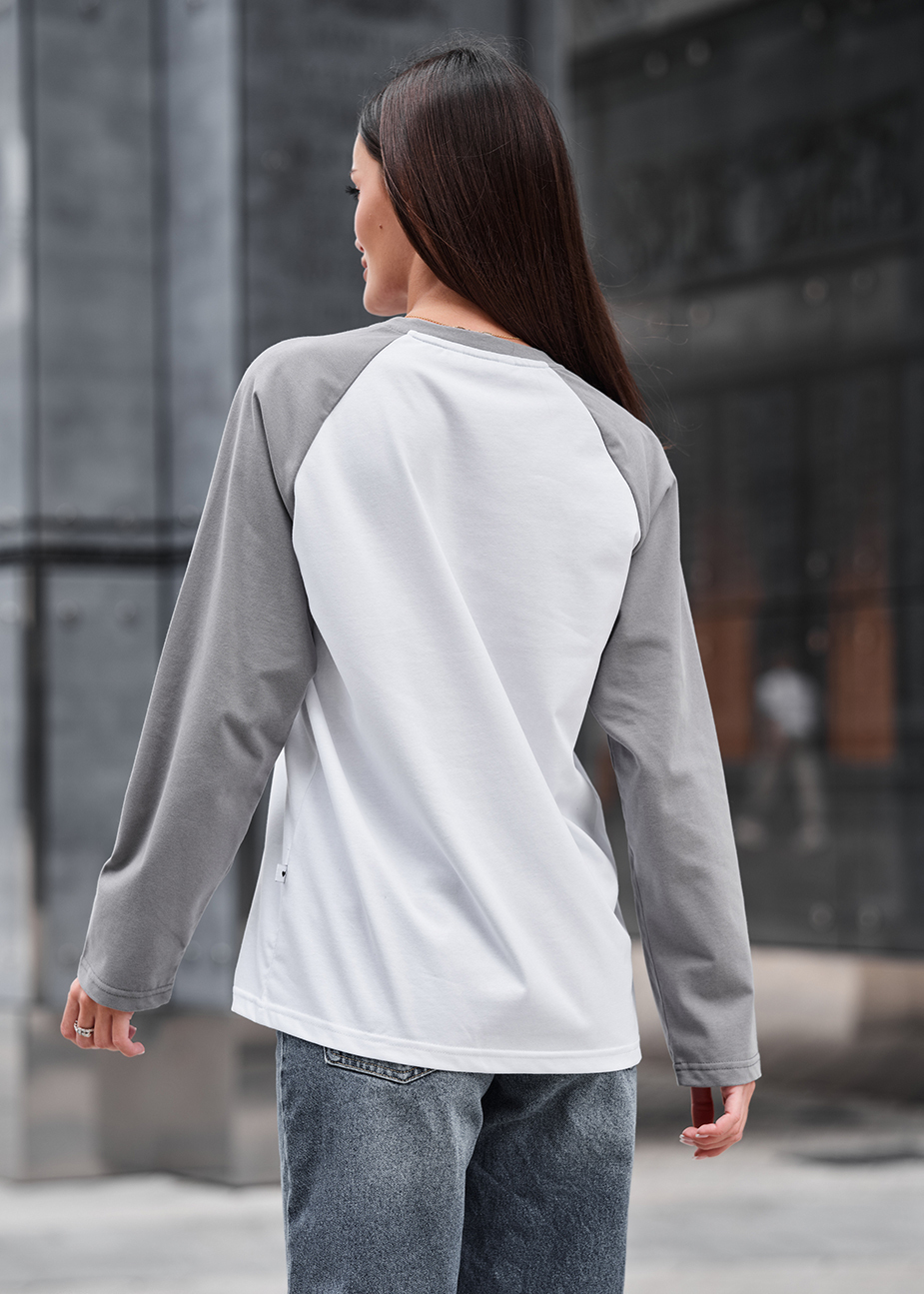 Longsleeve Staff ves white & gray