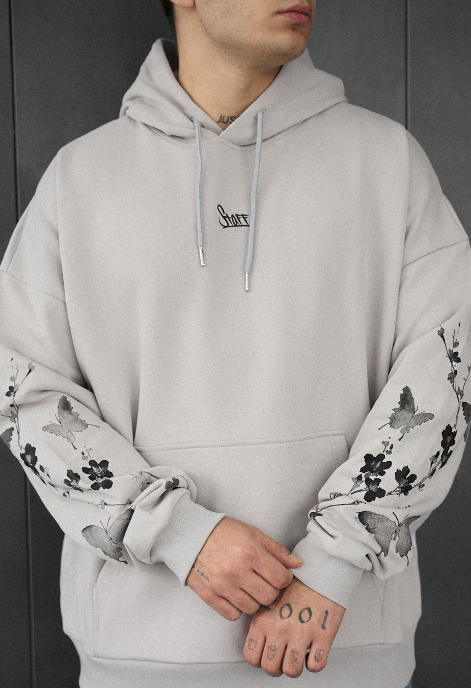 Bluza Staff logo & butterfly oversize