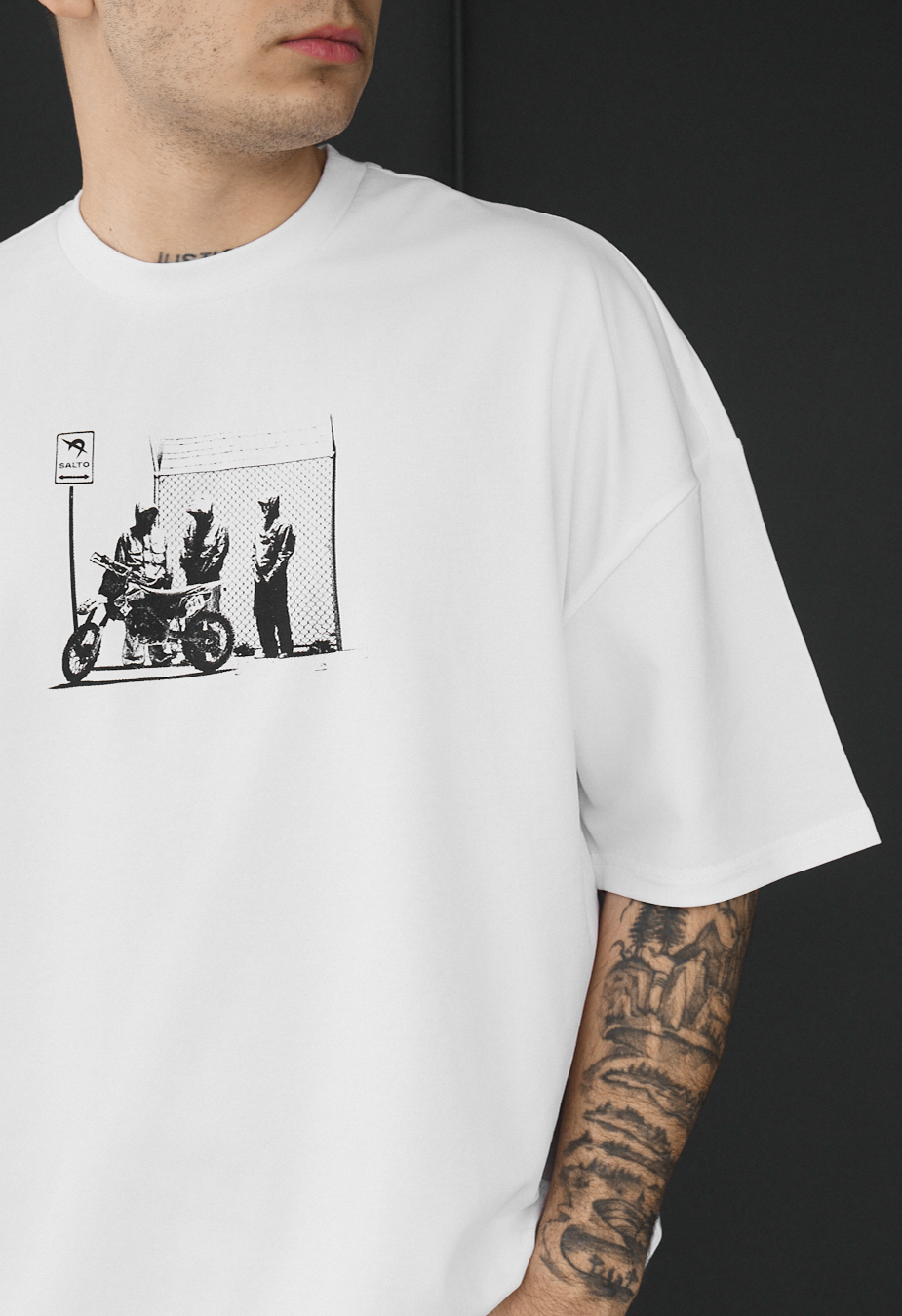 Koszulka Staff moto oversize