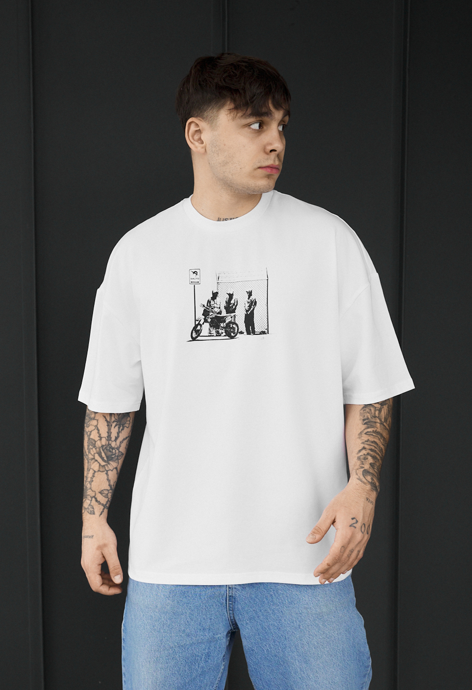 Koszulka Staff moto oversize