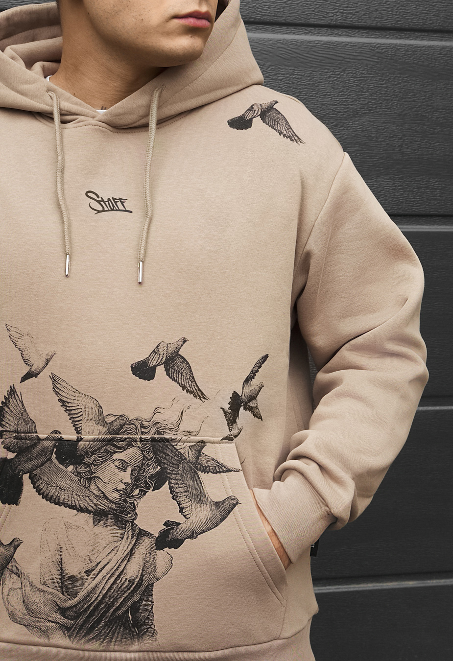 Bluza Staff angels & doves logo oversize fleece