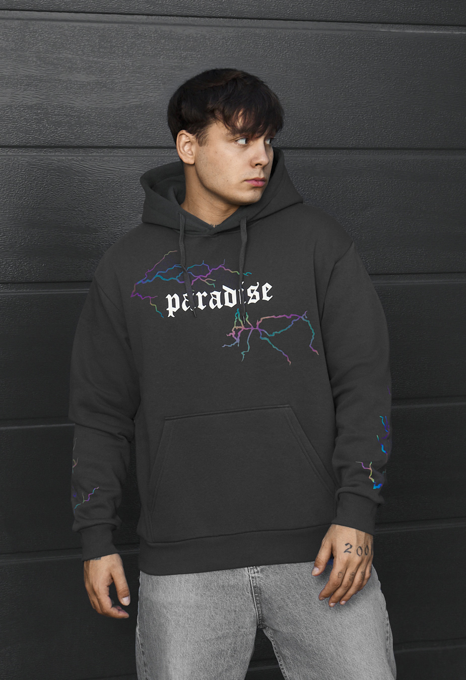 Bluza Staff paradise oversize reflective fleece