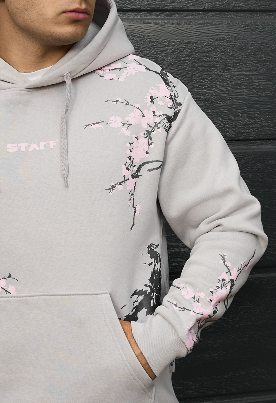 Bluza Staff logo & tree oversize fleece