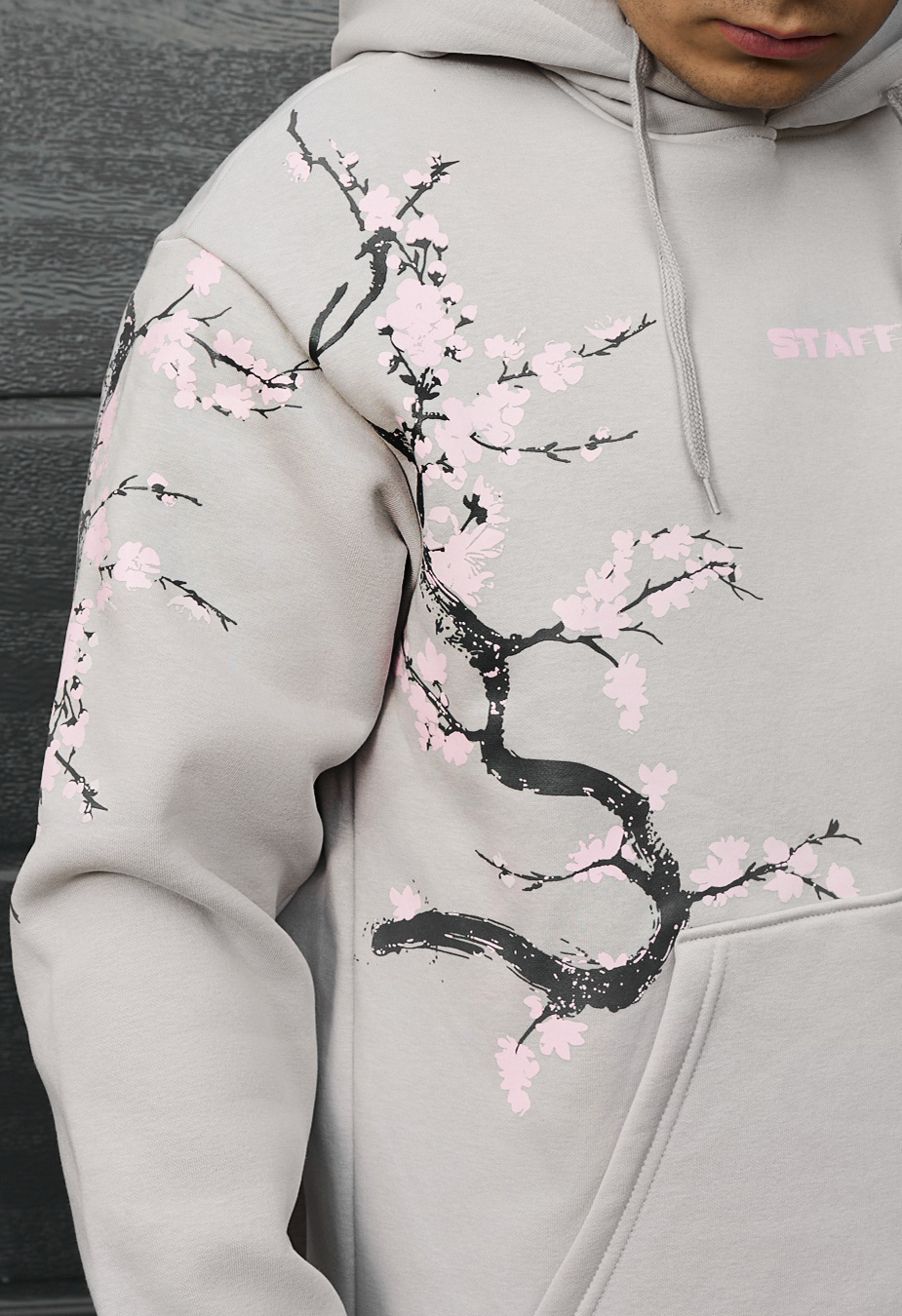 Bluza Staff logo & tree oversize fleece