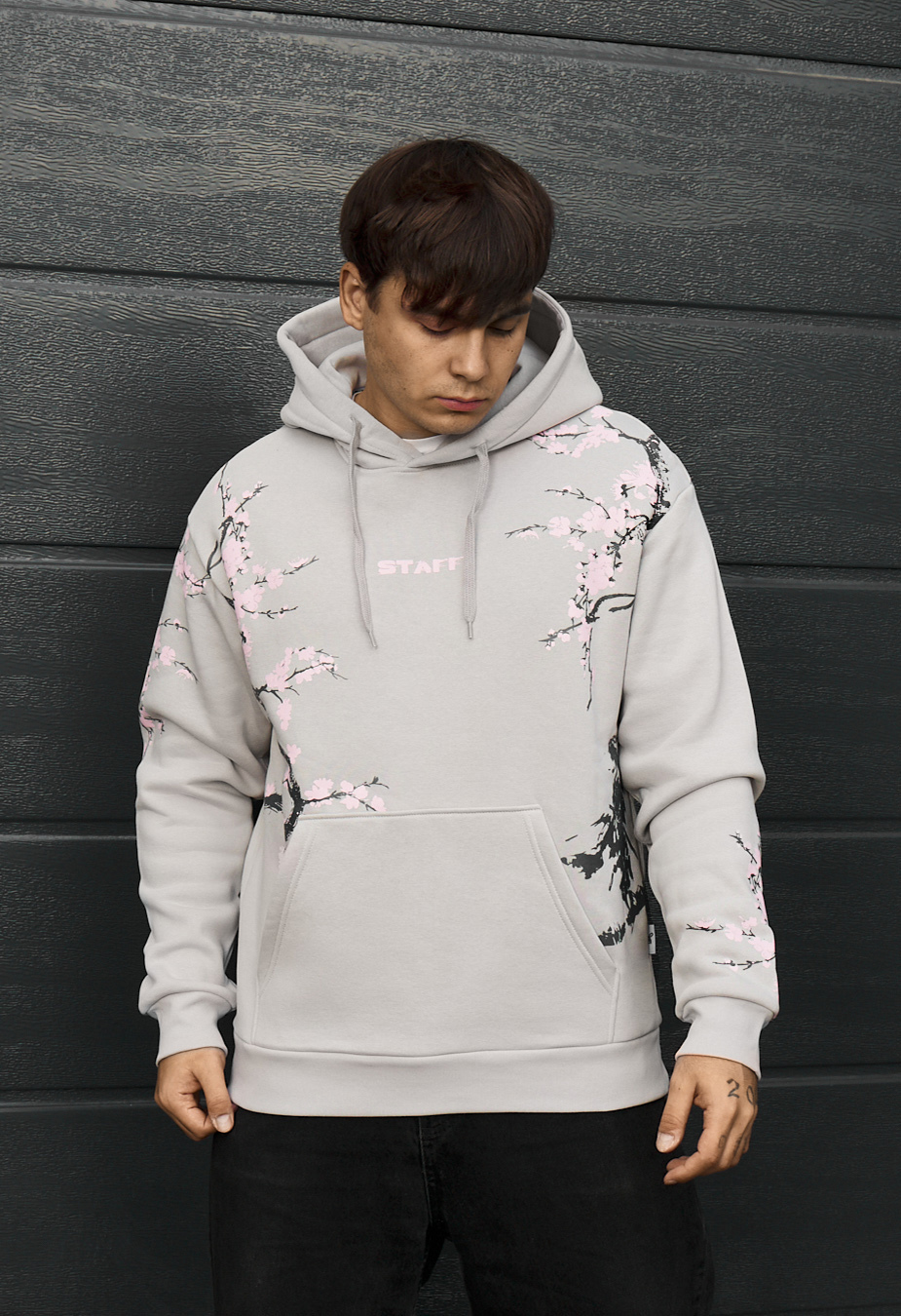 Bluza Staff logo & tree oversize fleece