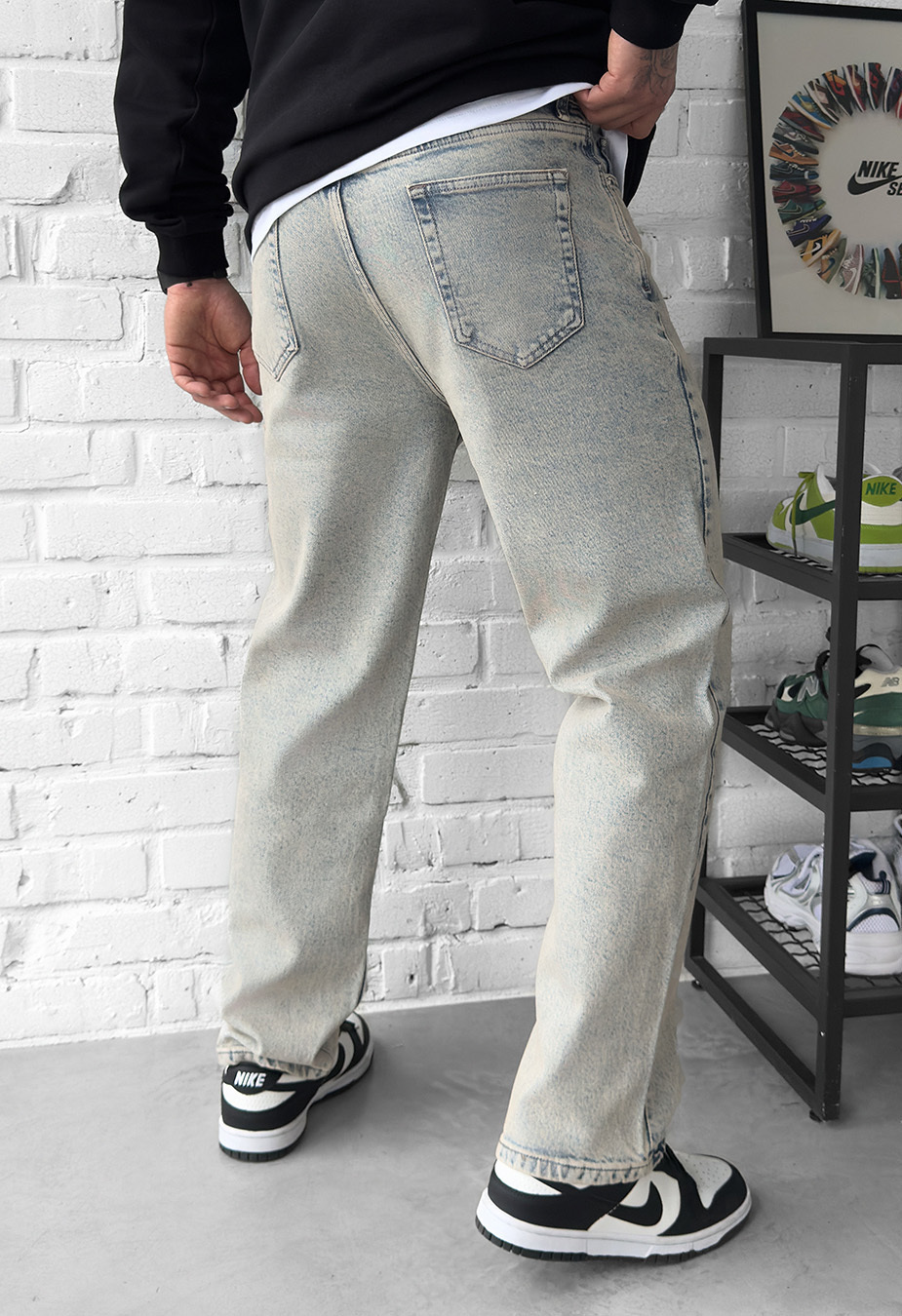 Dżinsy Staff 9671 blue gray baggy