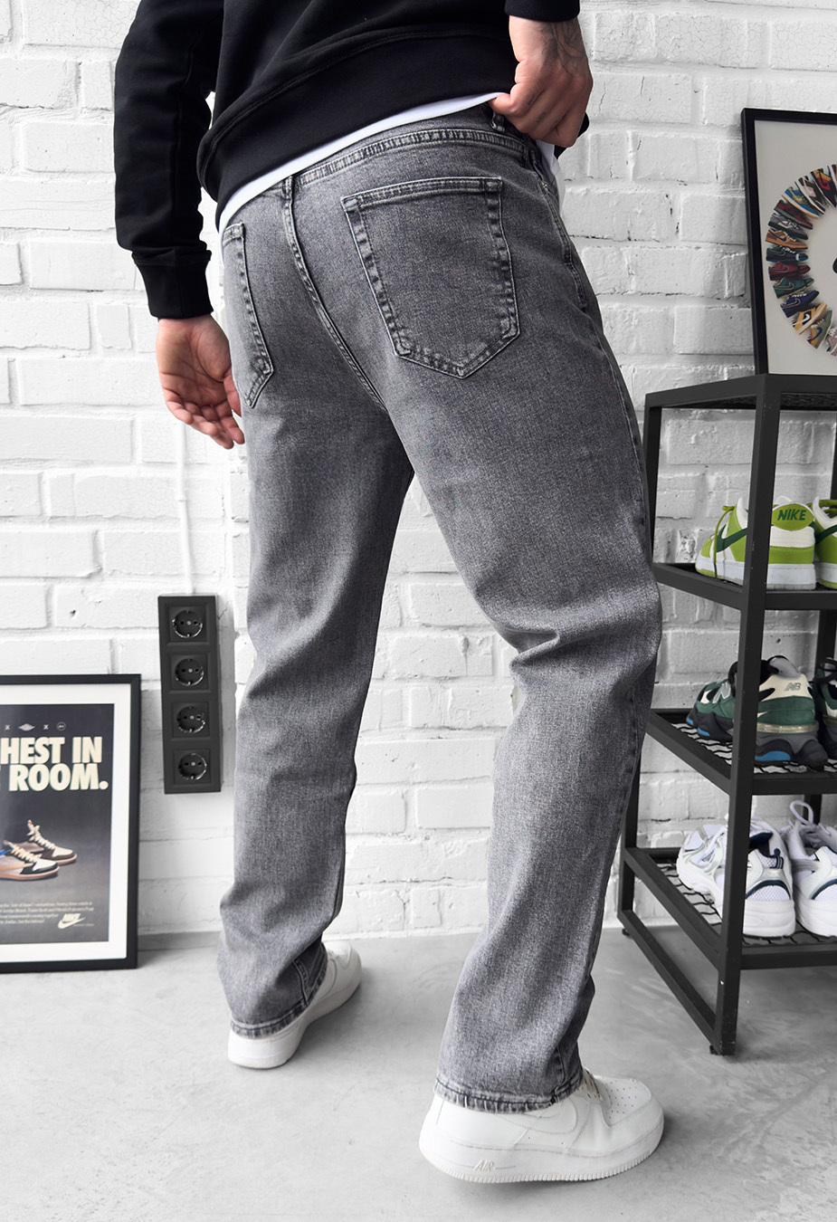 Dżinsy Staff 9671 gray baggy
