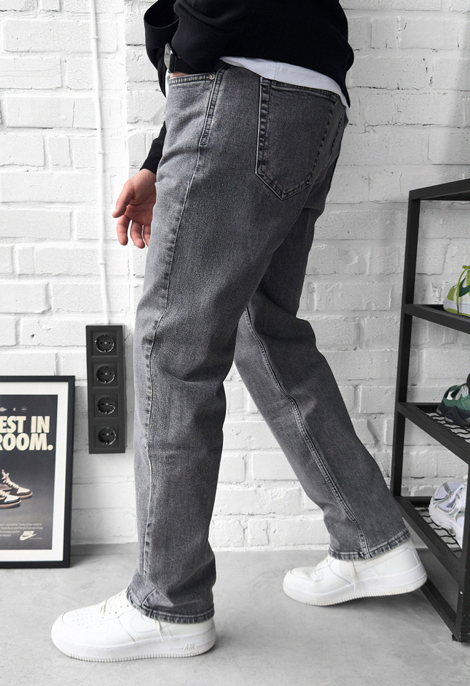 Dżinsy Staff 9671 gray baggy