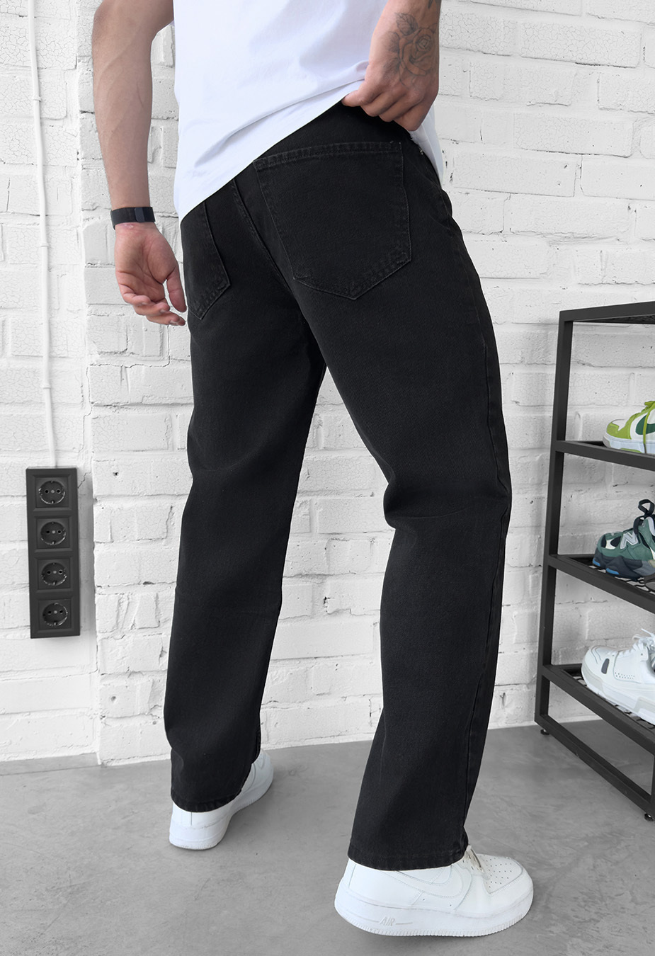 Dżinsy Staff 2300 black baggy