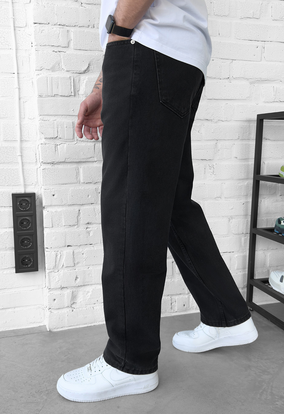 Dżinsy Staff 2300 black baggy