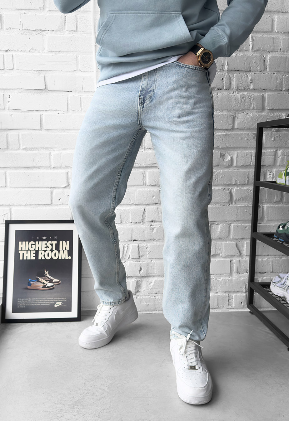 Dżinsy Staff 9671 light blue regular