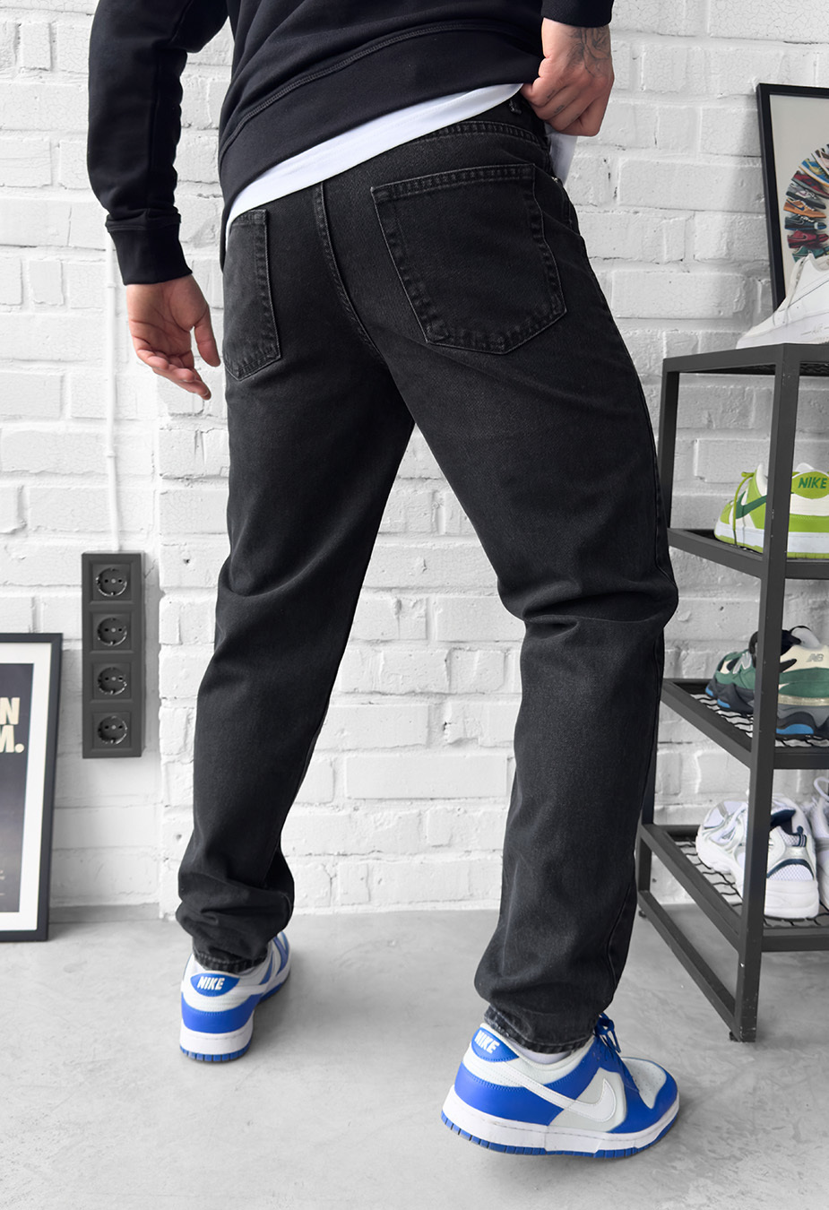 Dżinsy Staff 9671 black regular