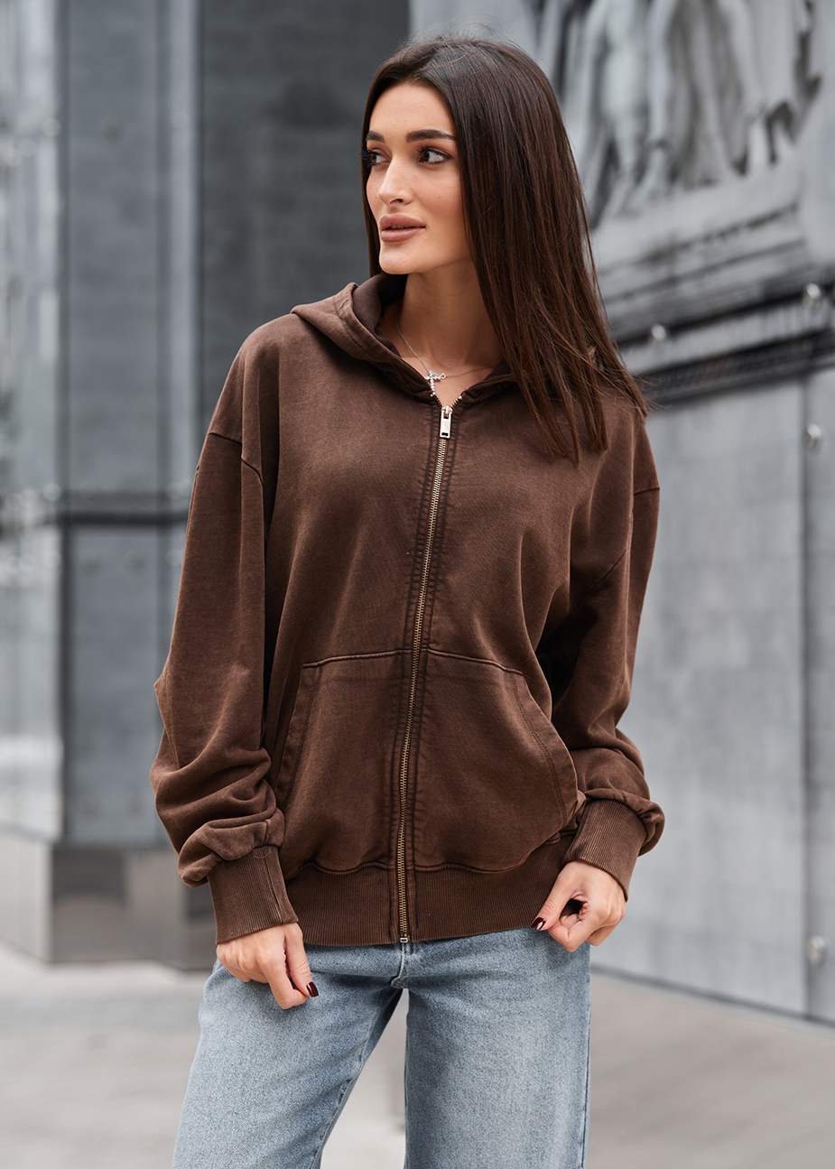 Bluza Staff de brown oversize