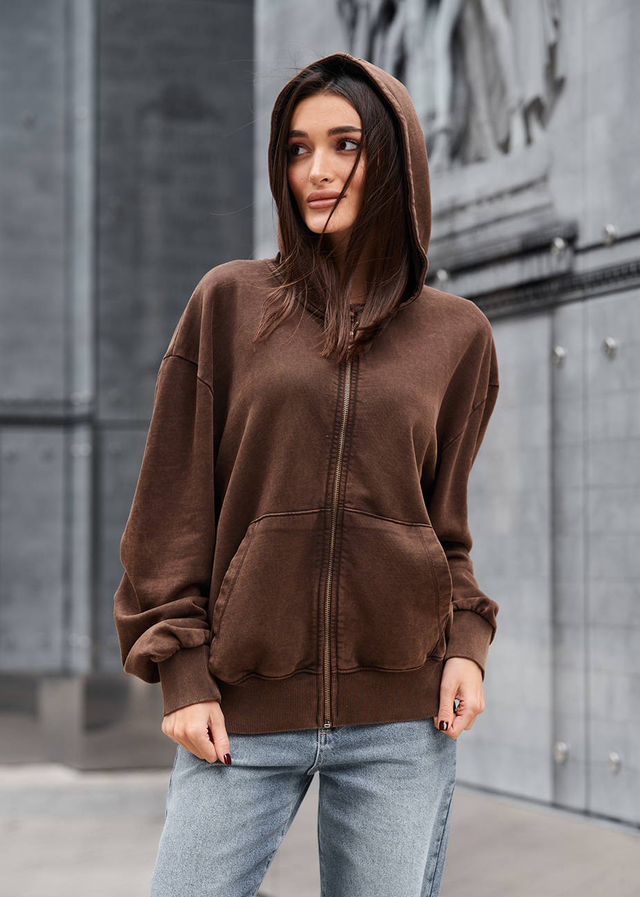 Bluza Staff de brown oversize
