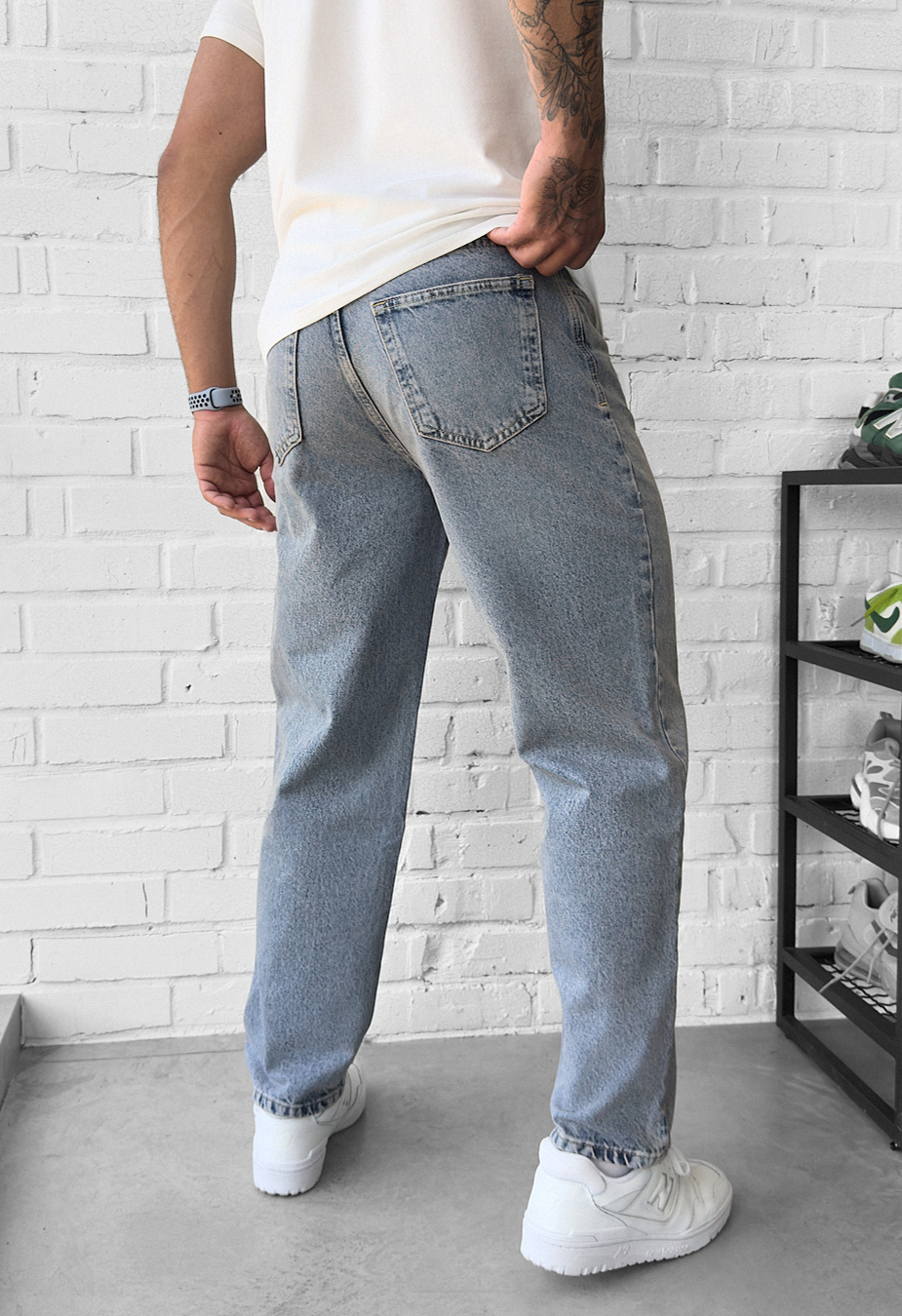 Dżinsy Staff 2206 blue gray baggy