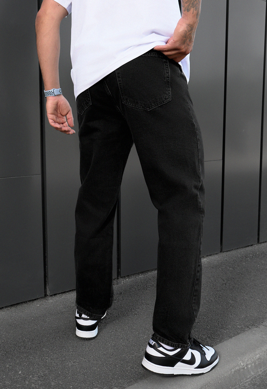Dżinsy Staff 2206 black baggy