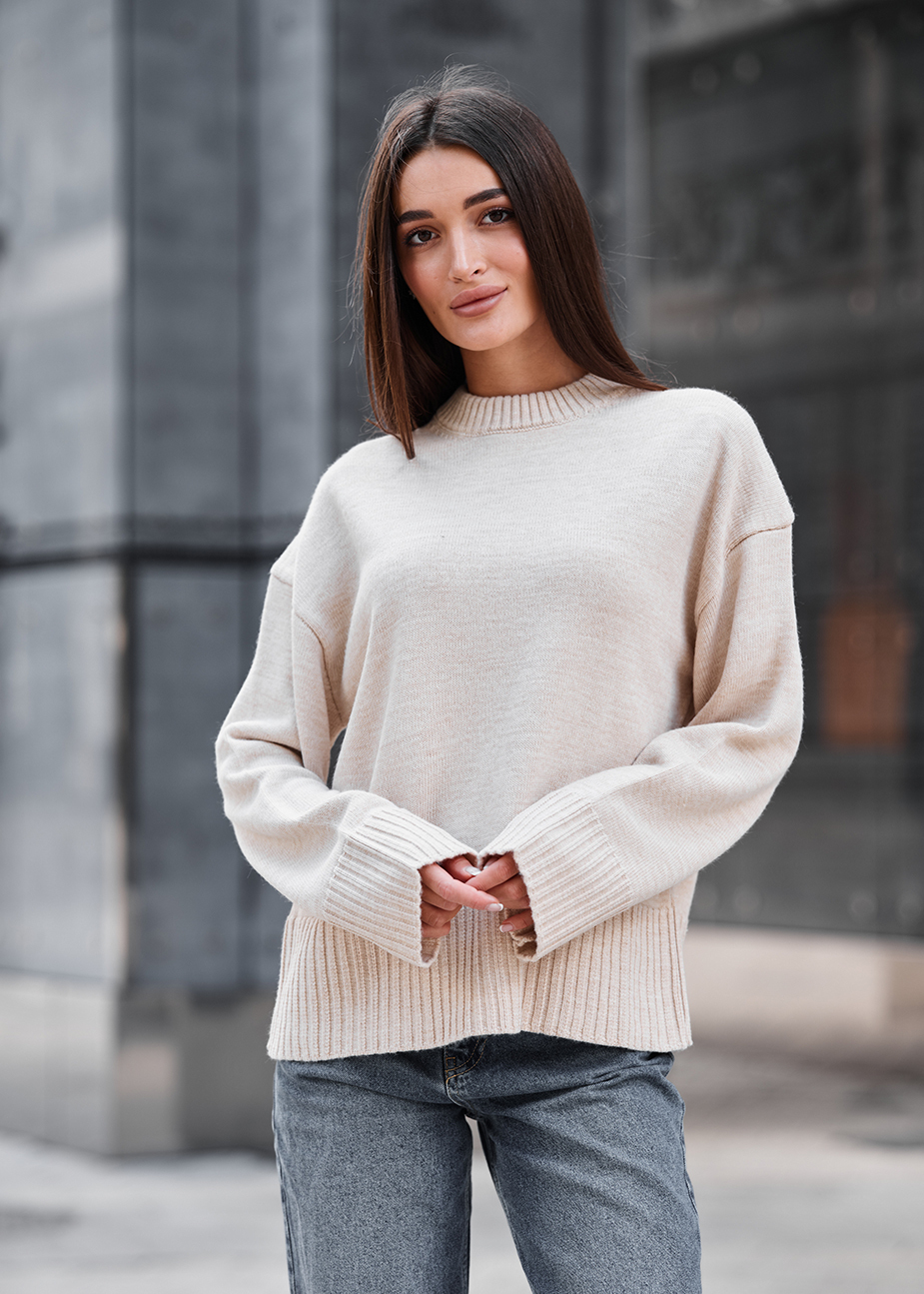Bluza Staff oli light beige oversize