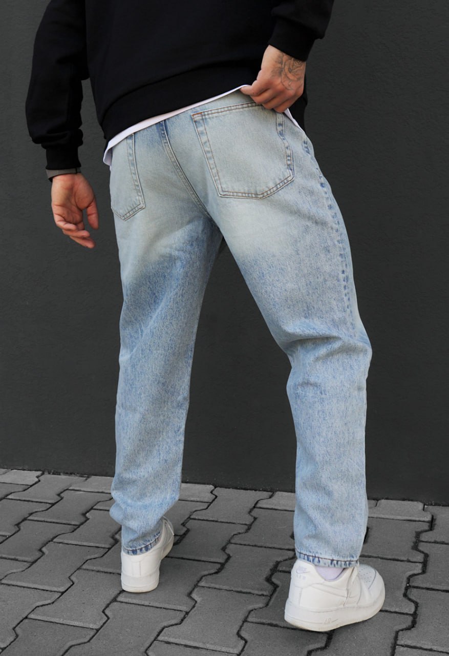 Dżinsy Staff 09 loose fit light blue