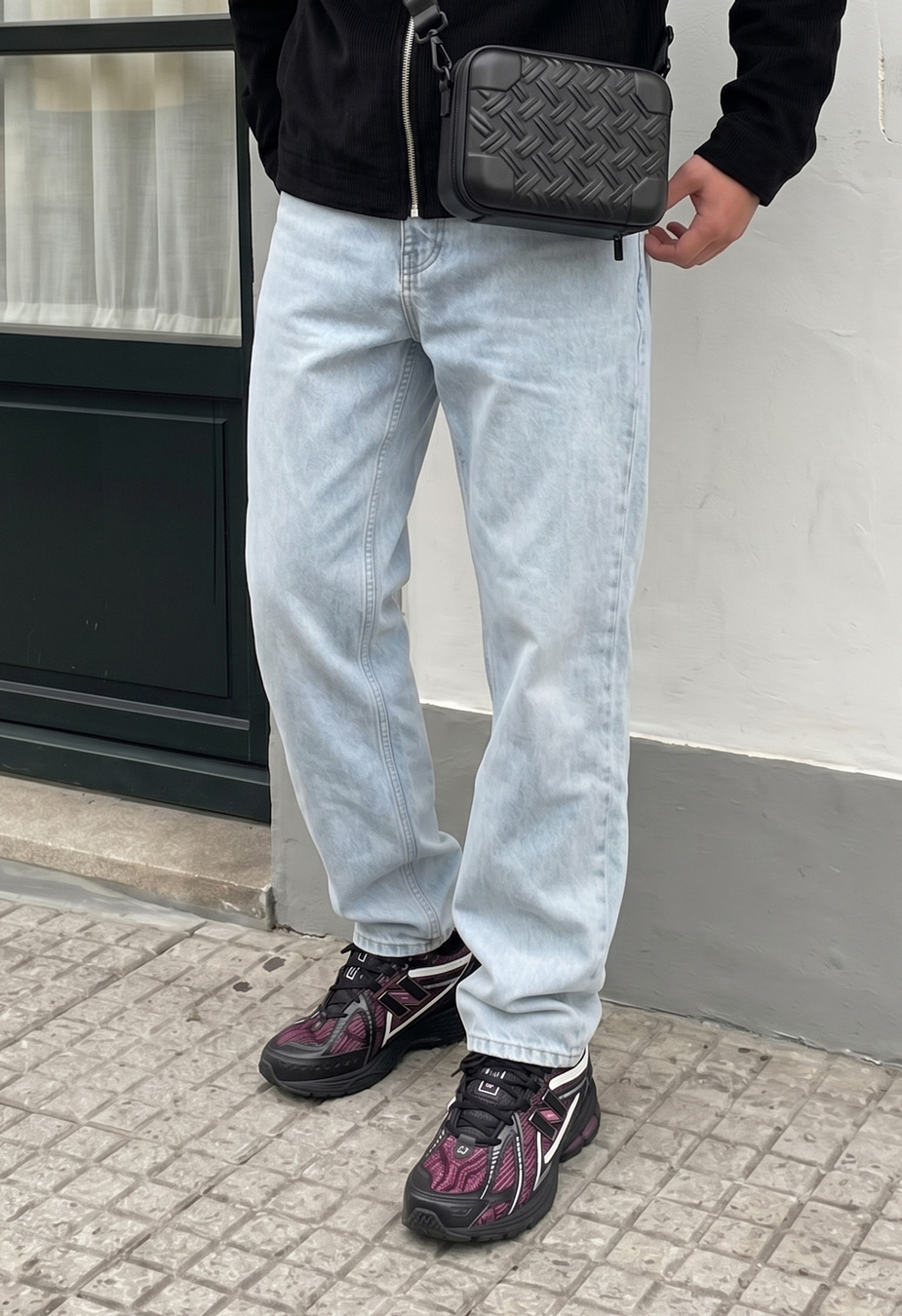 Dżinsy Staff 09 loose fit light blue