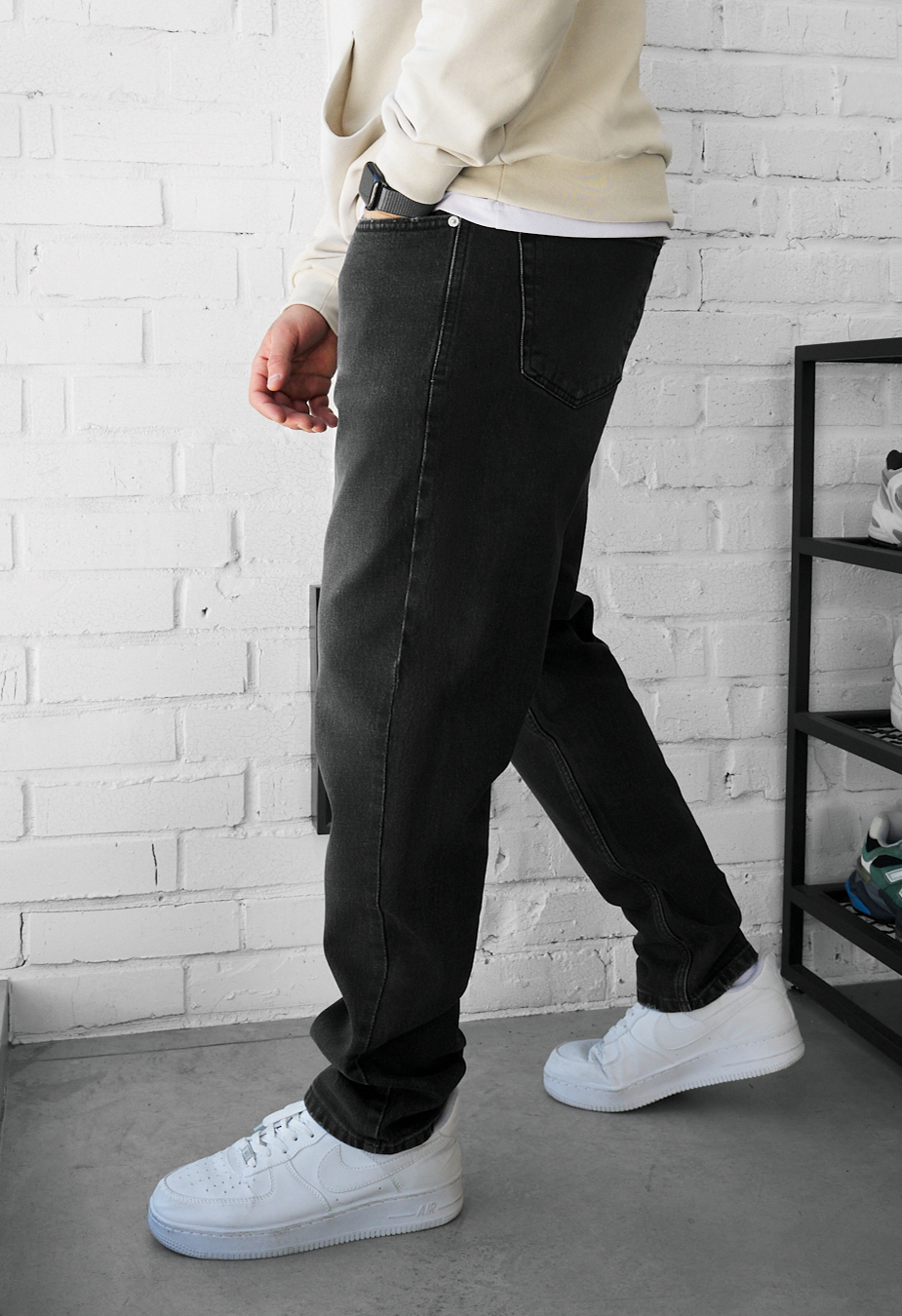 Dżinsy Staff 0941 dark gray slim