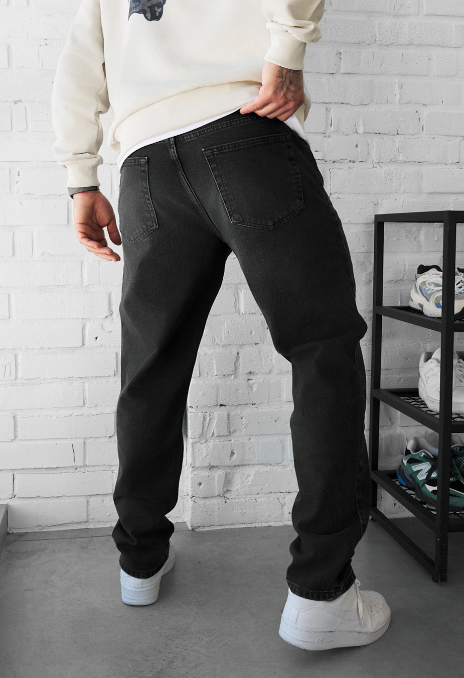 Dżinsy Staff 0941 dark gray slim