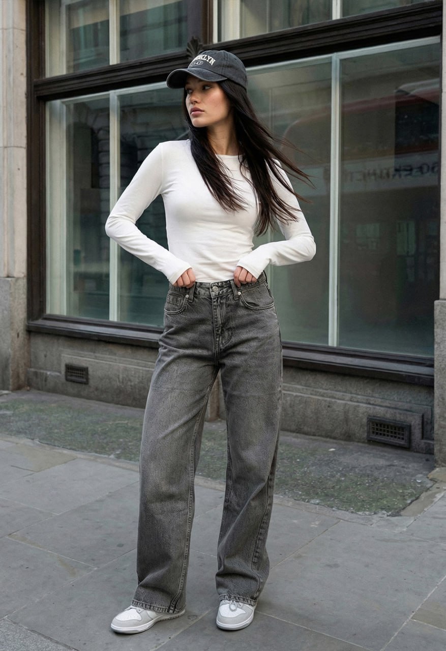 Dżinsy Staff 2511 gray wide leg