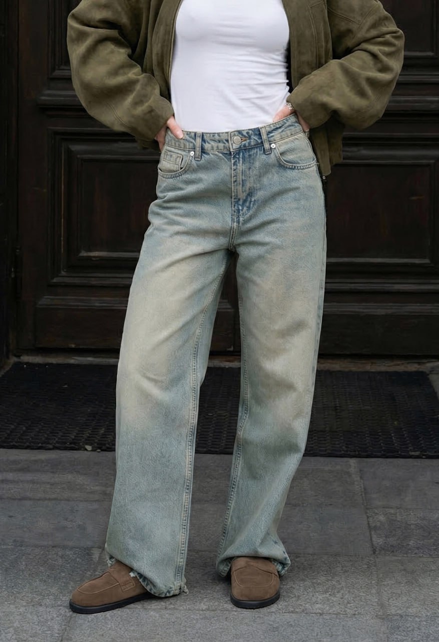 Dżinsy damskie Staff 2511 blue loose fit