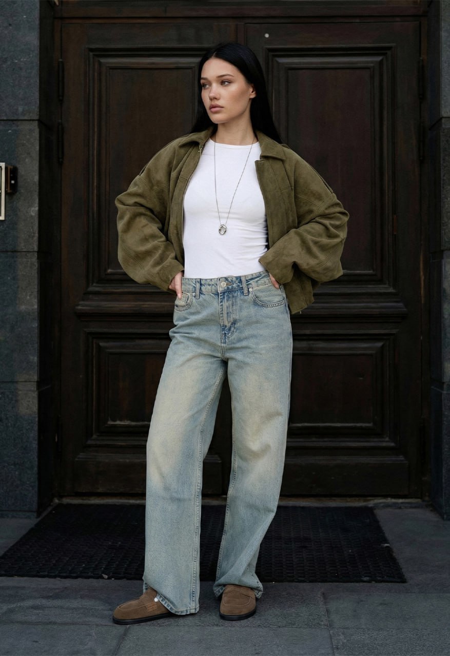 Dżinsy damskie Staff 2511 blue loose fit