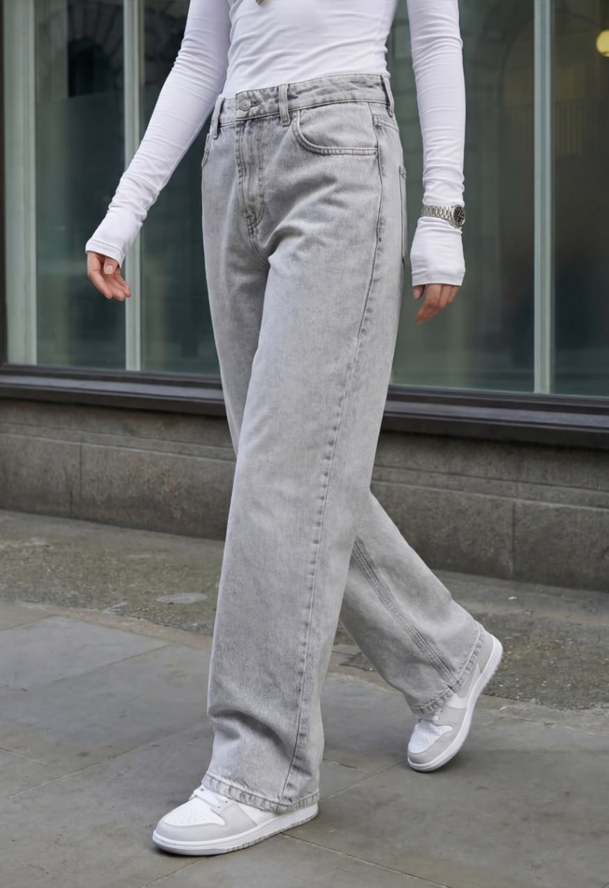 Dżinsy damskie Staff 2511 light gray loose fit