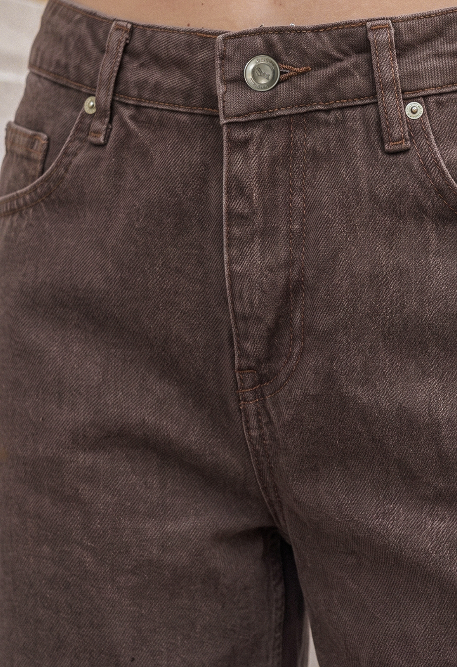 Dżinsy Staff 11 brown wide leg