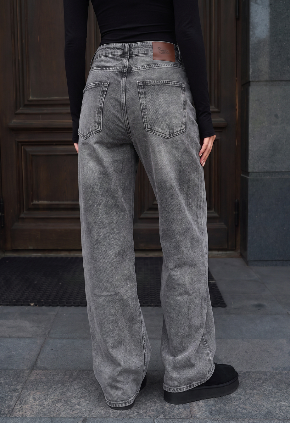 Dżinsy Staff 12 gray wide leg