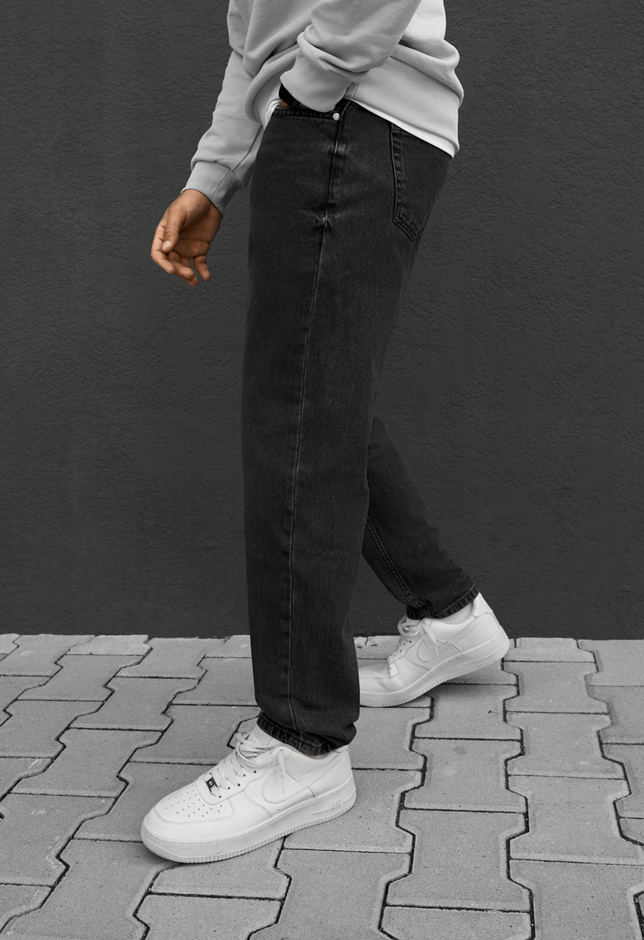 Dżinsy Staff 0126 dark gray regular