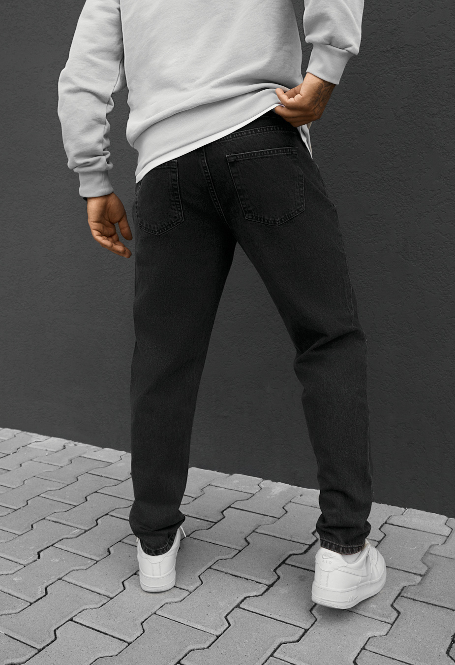 Dżinsy Staff 0126 dark gray regular