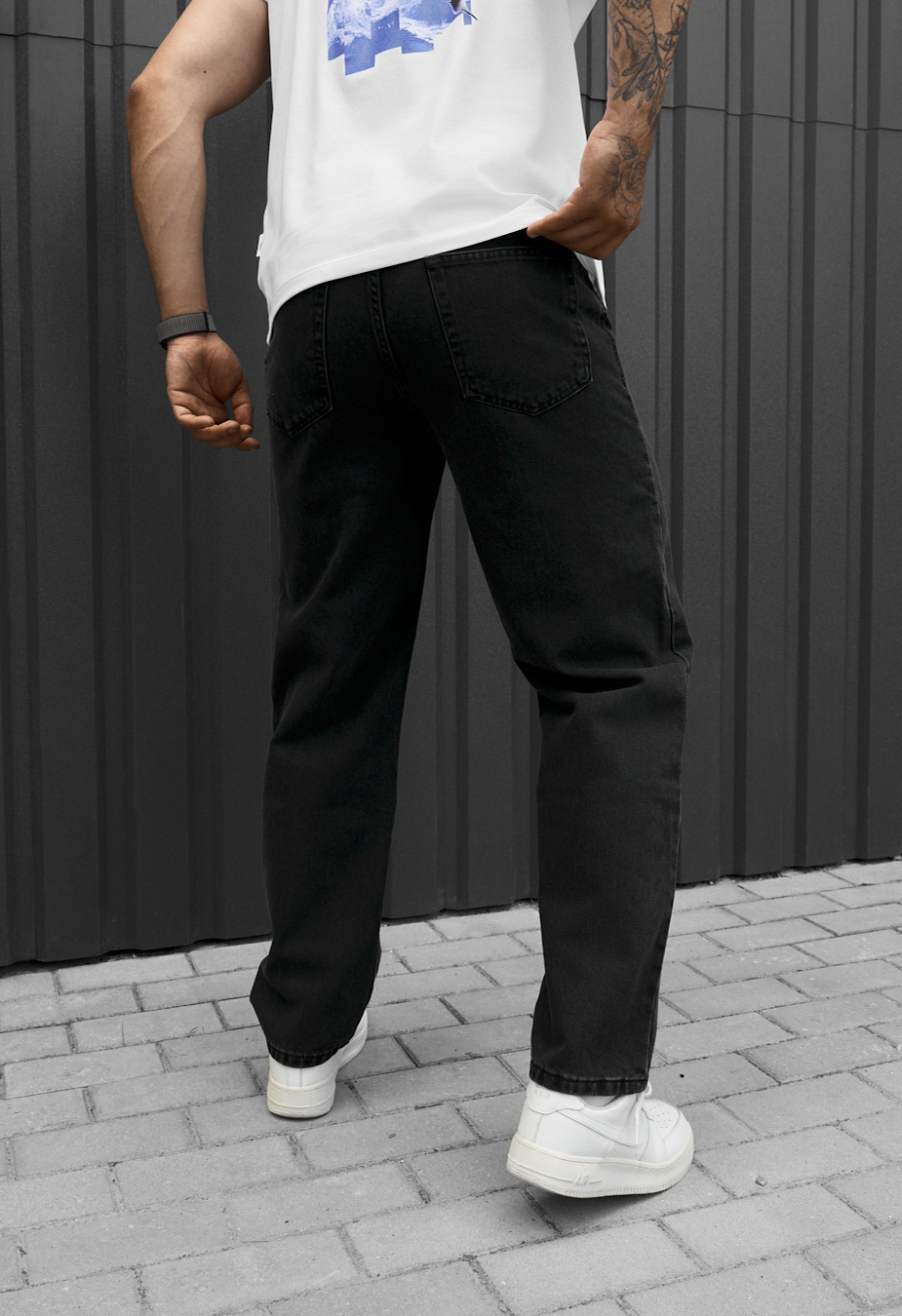 Dżinsy Staff  black baggy