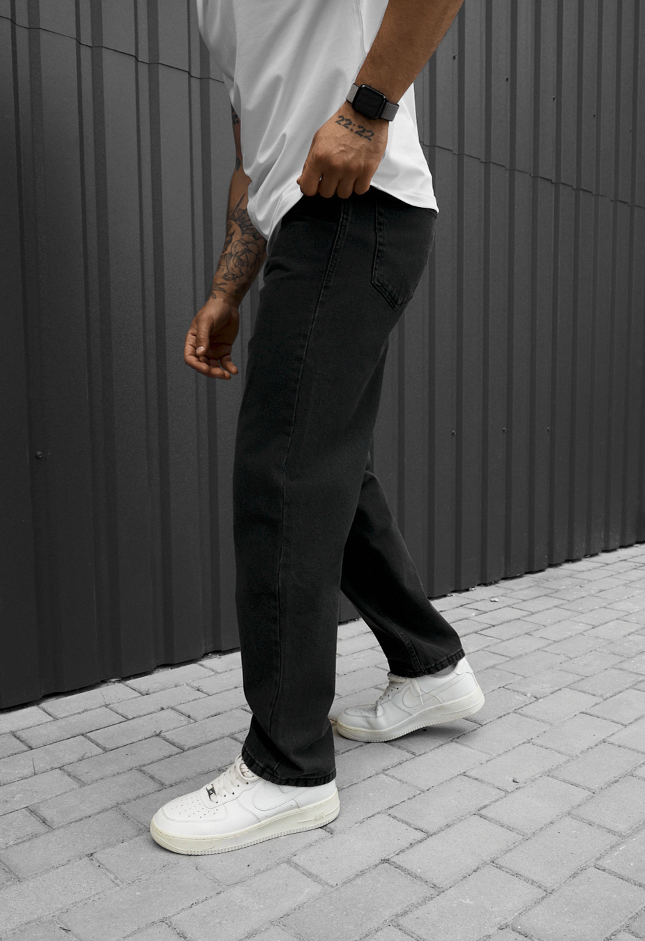 Dżinsy Staff  black baggy